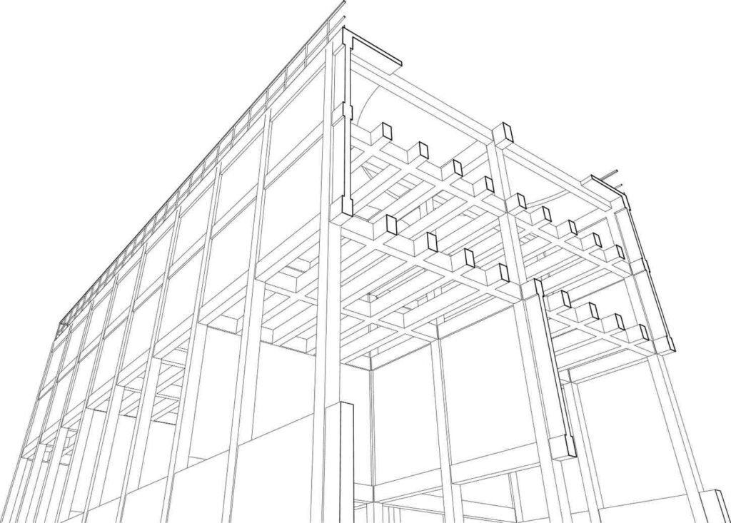 Steel detailing services in Vadodara by CHAC United using Tekla Revit and AutoCAD for accurate fabrication drawings