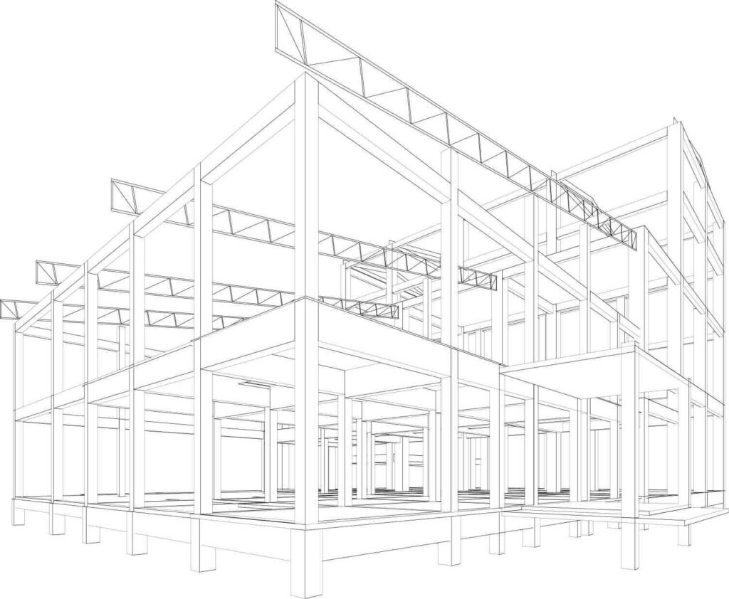Steel detailing services in Pune using Tekla Revit and AutoCAD for accurate fabrication drawings