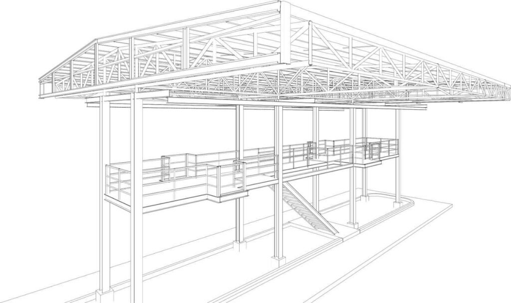Steel Detailing Services in Delhi with fabrication-ready drawings, BIM modeling, and precise structural detailing by CHAC United.