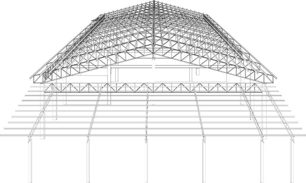 Steel detailing in Dubai with accurate fabrication drawings, connection details, and 3D structural steel modeling.