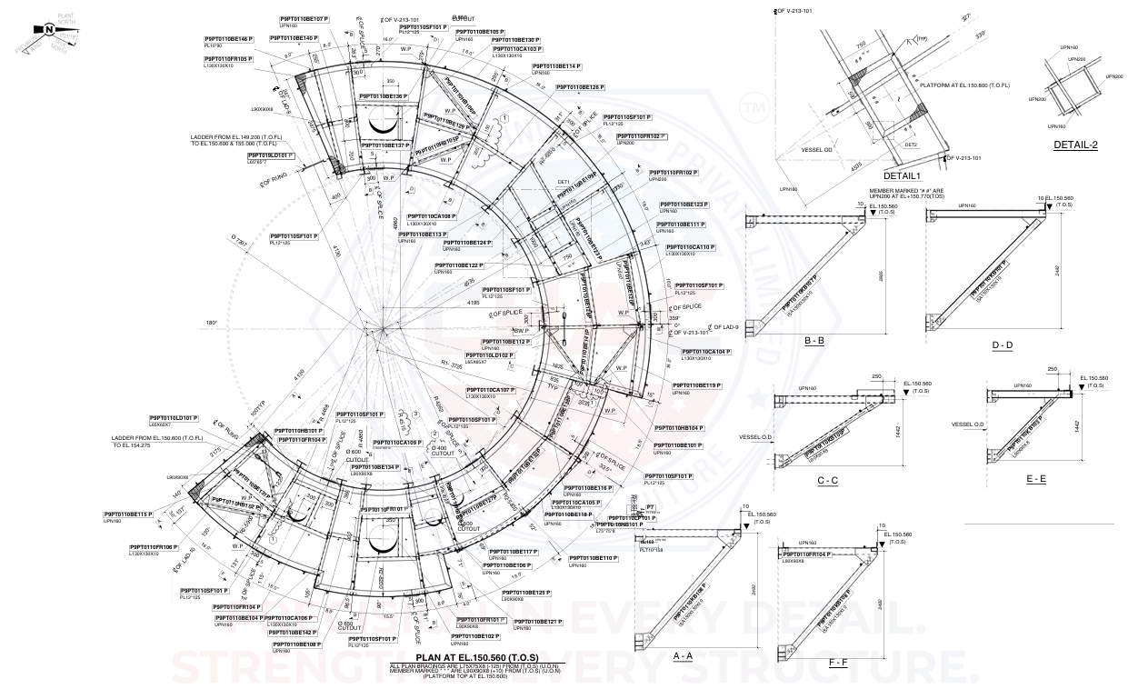Circular Platforms Drawings